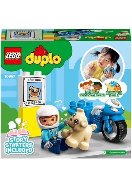 10967 LEGO Duplo - Polis Motosikleti 5 Parça +2 Yaş