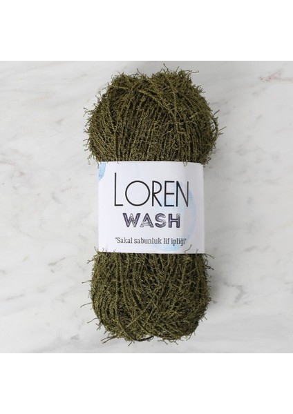 Loren Wash Asker Yeşili El Örgü Ipi - R141 - 34031