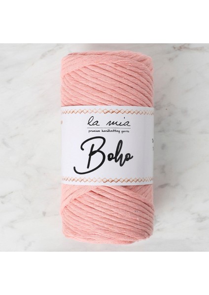 La Mia Boho Açık Somon Büküm Makrome Ipi - L018 - 34212