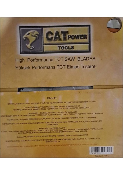 Sunta - Ahşap Elmas Daire Testere 250 mm x 30 mm - 60 Diş Elmas Testere ( Cat )