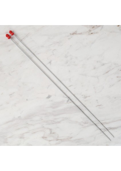 Loren Crafts 2,5 mm 35 cm Klasik Alüminyum Örgü Şi