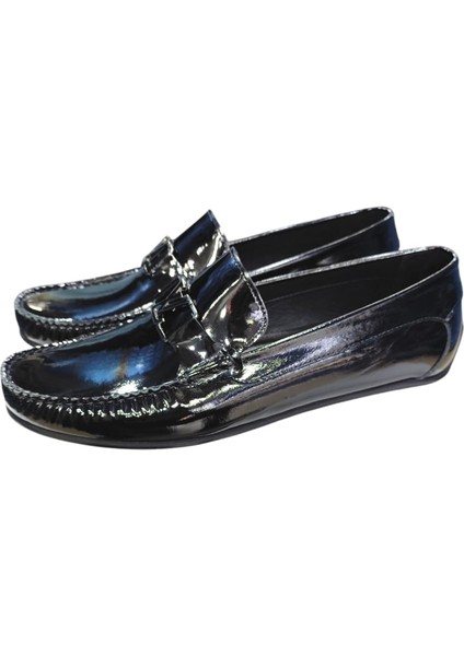 Büyük Numara Siyah Rugan Ayakkabı modelleri