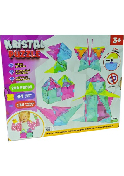 Oyuncak Kristal Puzzle 200 Parça 5 cm modelleri