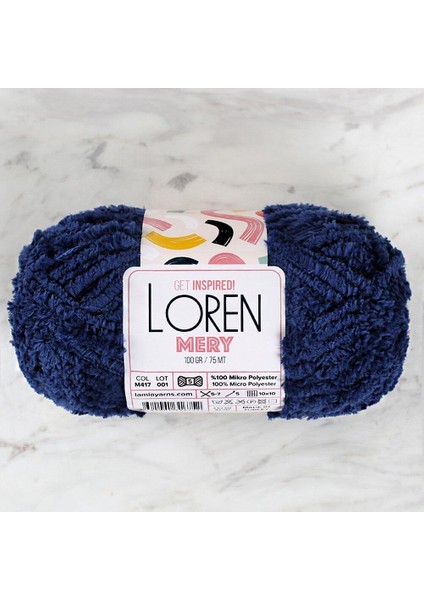 Loren Mery Petrol Mavisi El Örgü Ipi - M417 - 34322