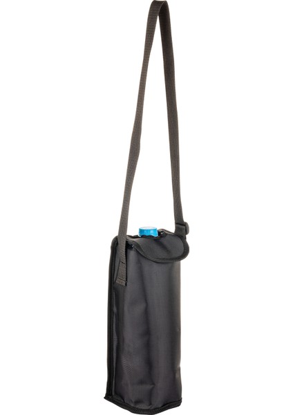 Ns 1,50 Litre Suya Dayanıklı Termal Su Şişesi ve Matara Taşıma Çantası-Siyah