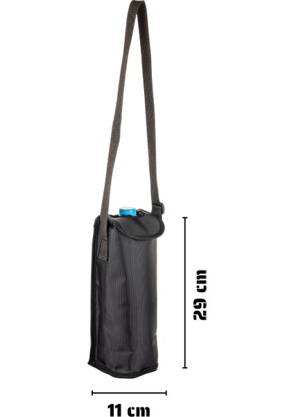 Ns 1,50 Litre Suya Dayanıklı Termal Su Şişesi ve Matara Taşıma Çantası-Siyah modelleri