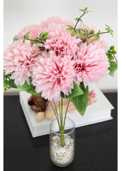 Yapay Pinnata Yıldız Çiçeği 42 cm Pembe