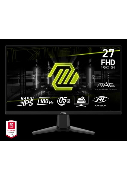 27 MSI MAG 275F FHD 0.5MS 180HZ IPS FLAT RAPID