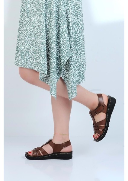 Moda Ayakkabı 58412 Polero Kadın Düz Yazlık Sandalet modelleri