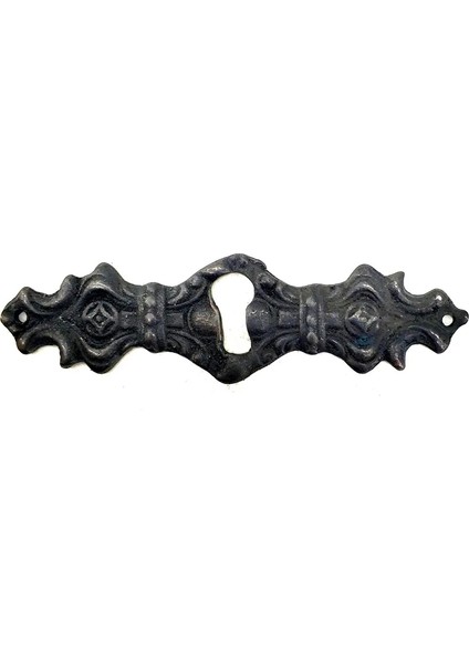Antika Tarz Dekoratif Pirinç Anahtar Ağızlığı - 28X104MM Oksit