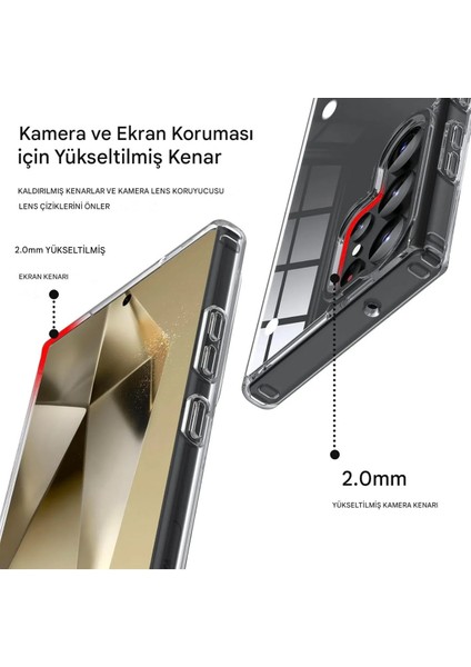Samsung S24 Ultra Şeffaf Magsafe Kılıf Mtl Aksesuar