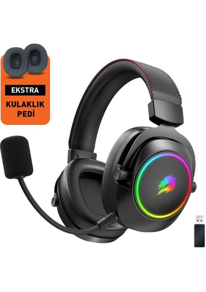 RGB Oyuncu Seti – G918 Mekanik Klavye, M18 10.000 DPI Kablosuz Mouse, WBH44 2.4G+BT Kulaklık