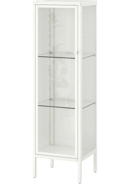 Cam Vitrin 3 Raflı Kapaklı Vitrin Dolap 34 x 30 x 116 cm Beyaz BD038 fiyatları