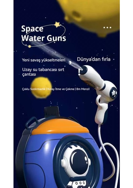 Yaz Açık Plaj 2.5l Sırt Çantası Su Tabancası Oyuncak (Yurt Dışından)
