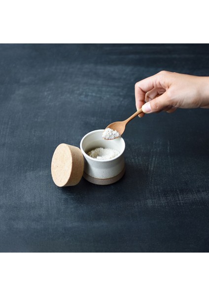 Ceramic Lab Saklama Kabı 100 ml Beyaz