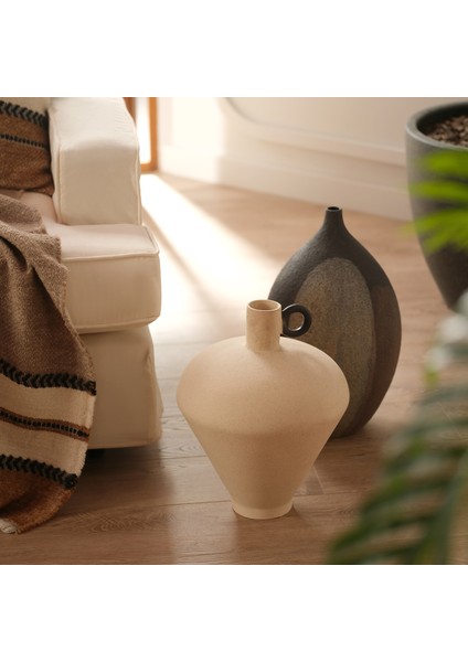 Lızbon Earthenware Vazo 31 x 31 x 39 cm Bej fiyatları