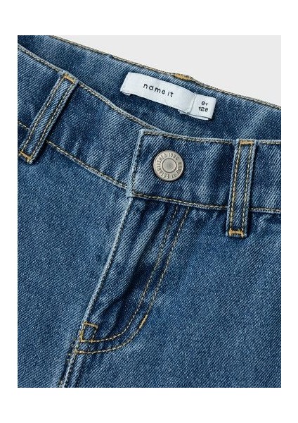 Kız Çocuk Geniş Paça Kot Pantolon modelleri