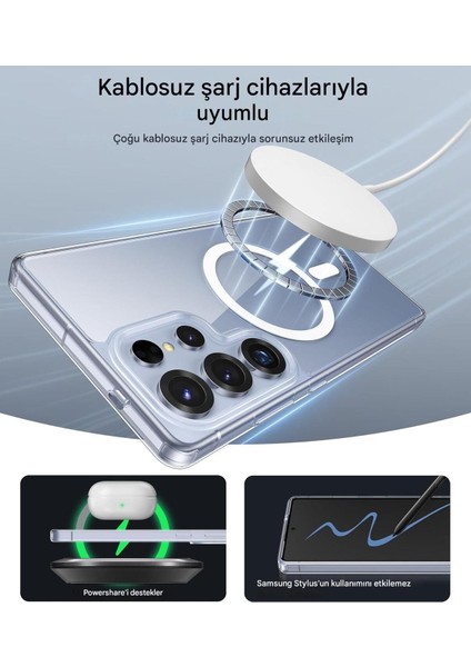 Samsung S25 Ultra Şeffaf Magsafe Kılıf Mtl Aksesuar modelleri