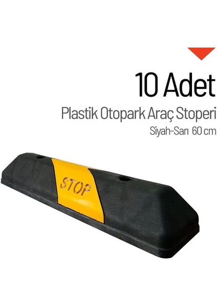 10'lu Set Otopark Stoper-60 cm