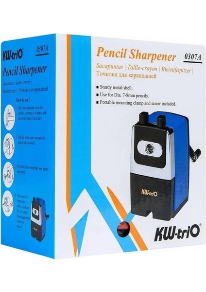 Metal Masa Kalemtraşı 0307A - Yeşil indirimleri