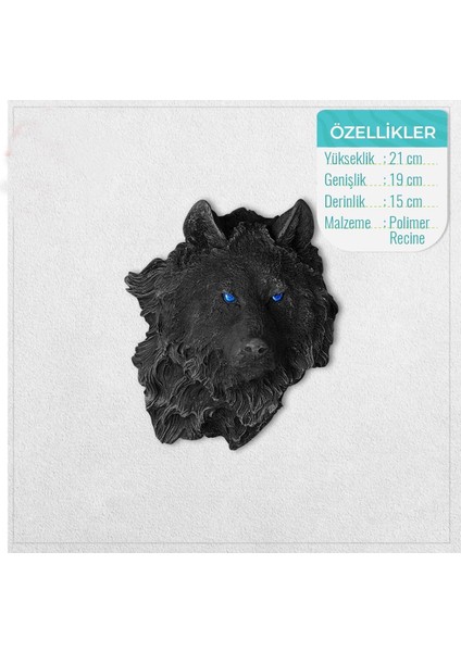 Kurt Başı Mask Duvar Süsü