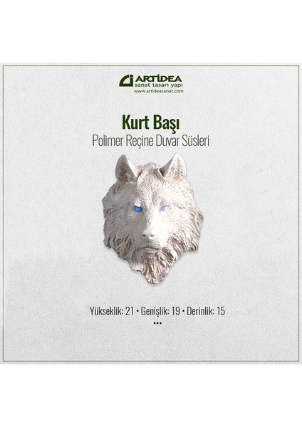 Kurt Başı Mask Duvar Süsü
