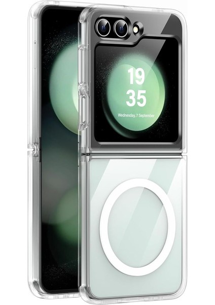 Samsung Z Flip 6 Şeffaf Magsafe Kılıf Mtl Aksesuar