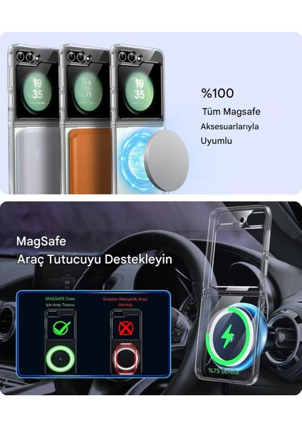 Samsung Z Flip 6 Şeffaf Magsafe Kılıf Mtl Aksesuar fırsatları