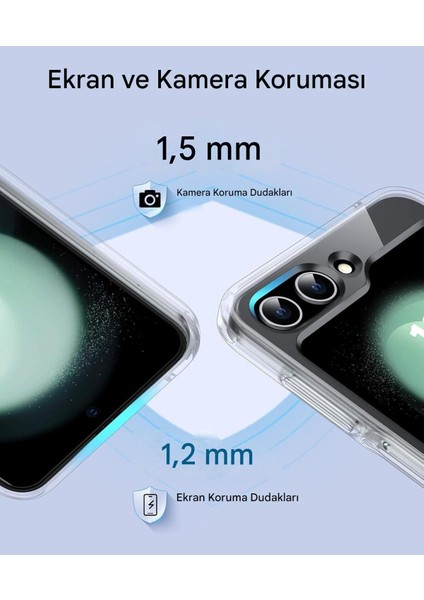 Samsung Z Flip 6 Şeffaf Magsafe Kılıf Mtl Aksesuar indirimleri