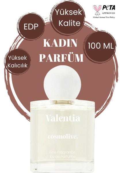 Goddess Eau De Parfum Valentia Kalici Kadin Parfüm Yüksek Esans Afrodizyak