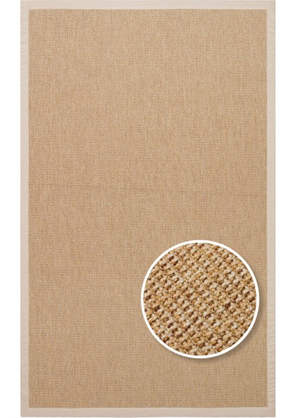 Ventura Vnt 2702 Gold Brd Beige Hav Vermeyen Kolay Temizlenebilir Bordürlü Sisal Halı