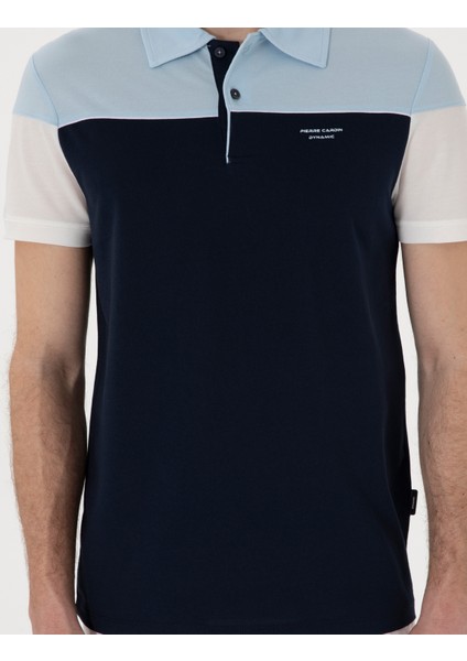 Erkek Lacivert Slim Fit Tişört 50302642-VR033