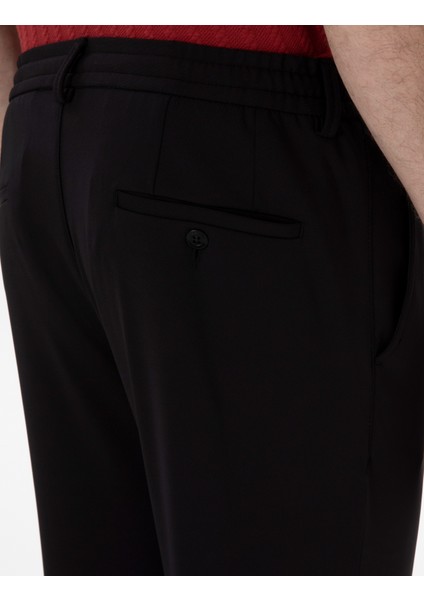 Erkek Siyah Klasik Jogger Pantolon 50306962-VR046