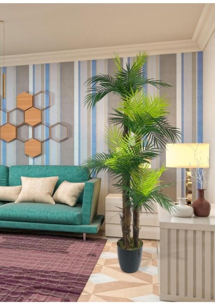 Yapay Ağaç Palmiye 36YAPRAK 4katlı 160 cm Salon Çiçeği Yapay Çiçek