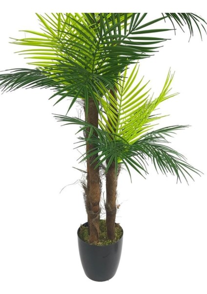 Yapay Ağaç Palmiye 36YAPRAK 4katlı 160 cm Salon Çiçeği Yapay Çiçek