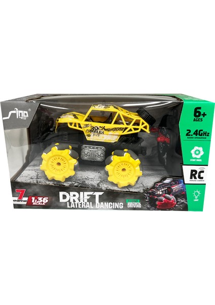 1:36 Uzaktan Kumandalı Drift Car Sarı