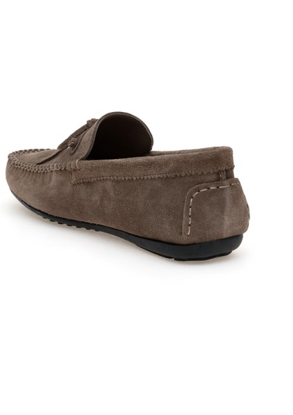 Erkek Vizon Kauçuk Taban Loafer 50310192-VR052