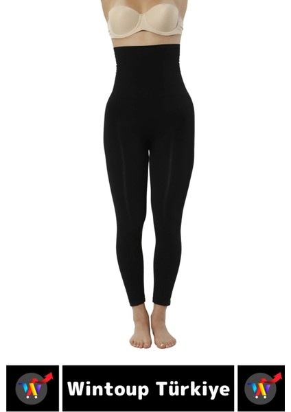 Doğal Görünüm Çift Kat Bel 2 Beden Incelten Vücut Toparlayıcı Lazer Kesim Yüksek Bel Korse Tayt modelleri