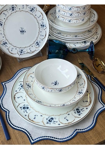 Yemek Takımı Blue Garden Gold 24 Parça 6 Kişilik fiyatları