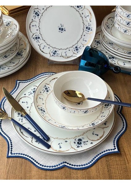 Yemek Takımı Blue Garden Gold 24 Parça 6 Kişilik fırsatları