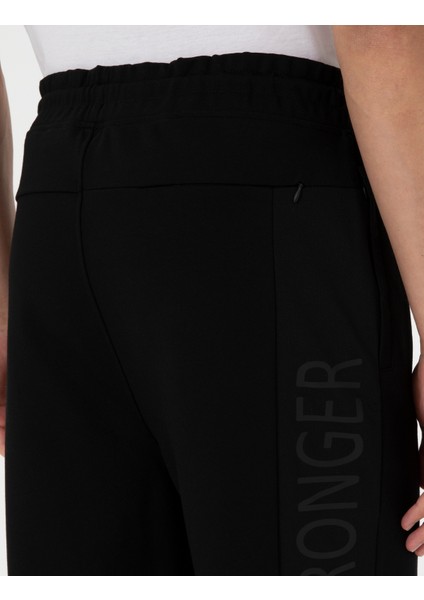 Erkek Siyah Comfort Fit Örme Şort 50306935-VR046