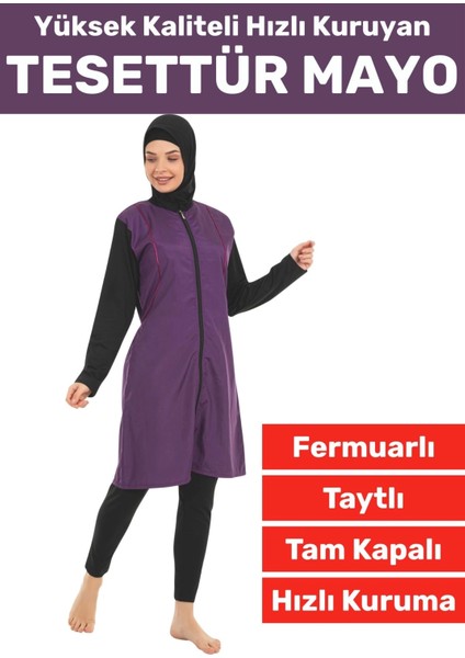 Özel Üretim Yüksek Kaliteli Konforlu Fermuarlı Taytlı Tam Kapalı Deniz Havuz Yüzücü