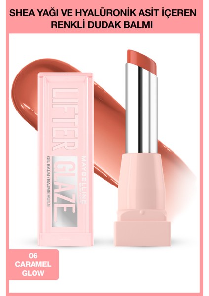 Lifter Glaze Shea Yağı ve Hyalüronik Asit Içeren Renkli Dudak Balmı - 06 Caramel Glow
