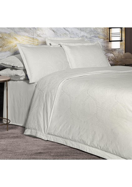 Borendo Çift Kişilik %100 Pamuk Saten "300 Tc" Nevresim Takımı Krem fırsatları