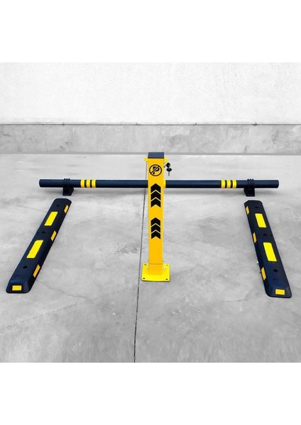 Polikarbon Ayaklı Araç Stoperi – 200X13X6 cm | Sağlam ve Estetik Park Çözümü