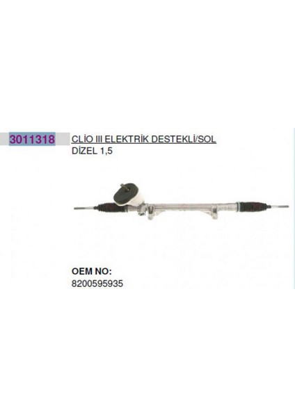 A0027307HT Direksiyon Kutusu Elektrikli Alüm.jant 16J Clio Iii 05 Modus 04 Micra Iii 03 3011302 Gnzrz