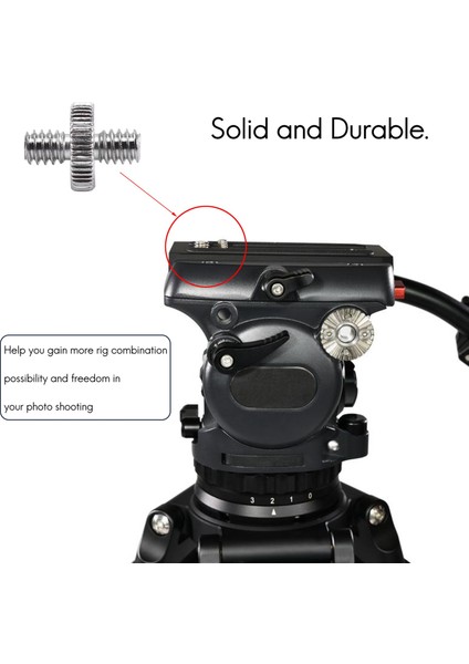 5 Parça 1/4 Inç Erkek 1/4 Inç Erkek Metal Dişli Vida Adaptörü Tripod Vida Dönüştürücü Dslr Kamera Için, Tripod, Monopod, Omuz Rig, Işık Standı, Kamera Kafesi (Yurt Dışından)