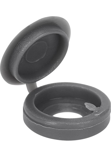 200 Adet Vidalı Kapak Plastik Menteşeli Vida Başı Kapakları Vida Kapak Kapakları Geçmeli Yedek Vida Dekoratif Kapaklar (Gri) (Yurt Dışından)