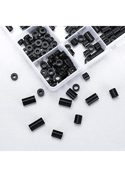 320 Adet Elektrik Çıkış Vidası Ara Parçaları, Siyah Naylon Yuvarlak Ara Parça Çeşitleri Kiti, Dişsiz Plastik Ara Parçalar (Yurt Dışından) indirimleri