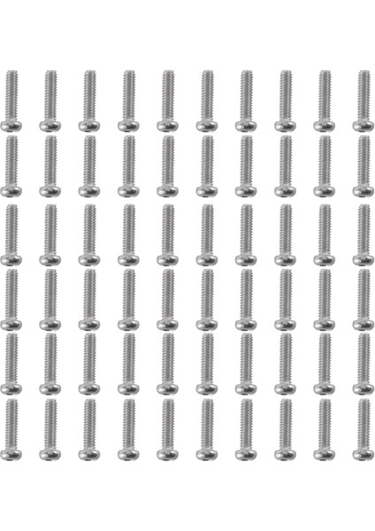 M2 x 8mm 304 Paslanmaz Çelik Yıldız Tava Başlı Vida Cıvatası 60 Adet (Yurt Dışından)